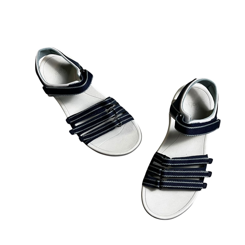 Viakix Womens Navy Blue Walking Hike Sandals Adjustable Straps Comfort Sporty 10